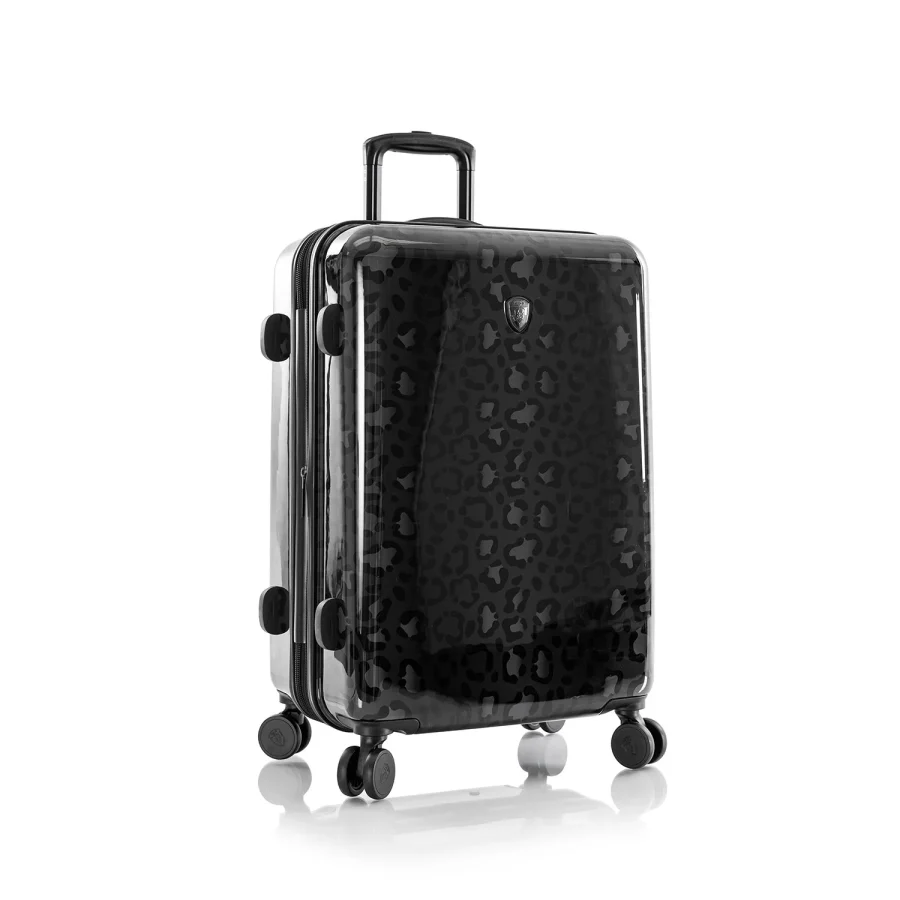 BLACK LEOPARD FASHION SPINNER™ 26'' LUGGAGE